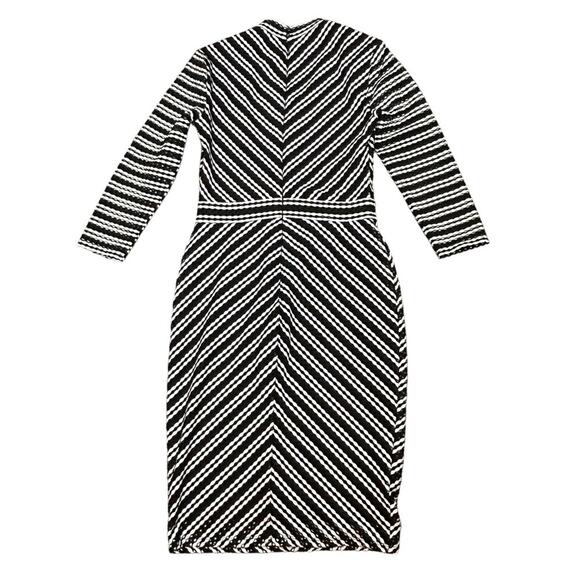 🆕 Project Runway Dress Womens Size XS Black White Lined 70’s Retro Designer NWT - Picture 2 of 9